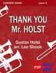 Thank You, Mister Holst Concert Band sheet music cover